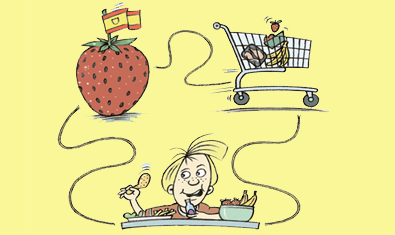 Het genetwerkte etensbord